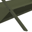 vidaXL Állattenyésztési takarmányzó Olajzöld 111 x 76 x 38 cm