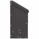 vidaXL Csirke etető Fekete 21 x 16 x 33 cm Hidegen Hengerelt Acél