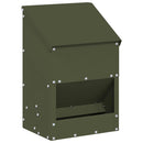 vidaXL Csirke etető Olajzöld 21 x 16 x 33 cm Hidegen Hengerelt Acél