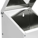 vidaXL Csirke etető Ezüst 21 x 16 x 33 cm Horganyzott acél