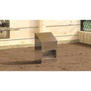vidaXL Csirke etető Ezüst 21 x 16 x 33 cm Horganyzott acél