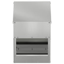 vidaXL Csirke etető Ezüst 21 x 16 x 33 cm Horganyzott acél