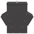 vidaXL Csirke etető Fekete 40,5 x 45 x 41 cm Hidegen Hengerelt Acél