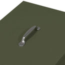 vidaXL Csirke etető Olajzöld 40,5 x 45 x 41 cm Hidegen Hengerelt Acél