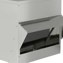 vidaXL Csirke etető Ezüst 40,5 x 45 x 41 cm Horganyzott acél