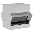 vidaXL Csirke etető Ezüst 40,5 x 45 x 41 cm Horganyzott acél