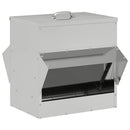 vidaXL Csirke etető Ezüst 40,5 x 45 x 41 cm Horganyzott acél