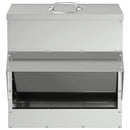 vidaXL Csirke etető Ezüst 40,5 x 45 x 41 cm Horganyzott acél