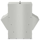 vidaXL Csirke etető Ezüst 40,5 x 45 x 41 cm Horganyzott acél