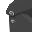 vidaXL Csirke etető Fekete 13 x 12 x 51 cm Hidegen Hengerelt Acél