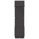 vidaXL Csirke etető Fekete 13 x 12 x 51 cm Hidegen Hengerelt Acél