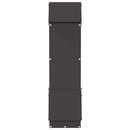 vidaXL Csirke etető Fekete 13 x 12 x 51 cm Hidegen Hengerelt Acél