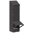 vidaXL Csirke etető Fekete 13 x 12 x 51 cm Hidegen Hengerelt Acél