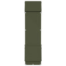 vidaXL Csirke etető Olajzöld 13 x 12 x 51 cm Hidegen Hengerelt Acél