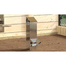 vidaXL Csirke etető Ezüst 13 x 12 x 51 cm Horganyzott acél