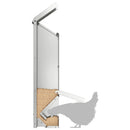 vidaXL Csirke etető Ezüst 13 x 12 x 51 cm Horganyzott acél