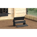 vidaXL Csirke Treadle Etető Fekete 48,5 x 39,5 x 19 cm