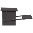 vidaXL Csirke Treadle Etető Fekete 48,5 x 39,5 x 19 cm