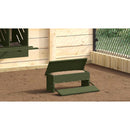 vidaXL Csirke Treadle Etető Olajzöld 48,5 x 39,5 x 19 cm