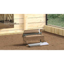 vidaXL Csirke Treadle Etető Ezüst 48,5 x 39,5 x 19 cm Horganyzott acél