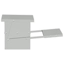 vidaXL Csirke Treadle Etető Ezüst 48,5 x 39,5 x 19 cm Horganyzott acél