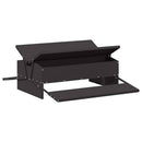 vidaXL Csirke Treadle Etető Fekete 75 x 53 x 20,5 cm