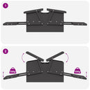 vidaXL Csirke Treadle Etető Fekete 75 x 53 x 20,5 cm