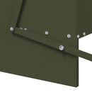 vidaXL Csirke Treadle Etető Olajzöld 75 x 53 x 20,5 cm