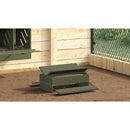 vidaXL Csirke Treadle Etető Olajzöld 75 x 53 x 20,5 cm