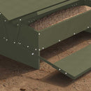 vidaXL Csirke Treadle Etető Olajzöld 75 x 53 x 20,5 cm