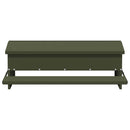 vidaXL Csirke Treadle Etető Olajzöld 75 x 53 x 20,5 cm