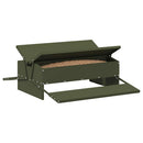 vidaXL Csirke Treadle Etető Olajzöld 75 x 53 x 20,5 cm