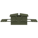 vidaXL Csirke Treadle Etető Olajzöld 75 x 53 x 20,5 cm