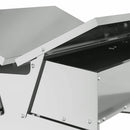 vidaXL Csirke Treadle Etető Ezüst 75 x 53 x 20,5 cm Horganyzott acél