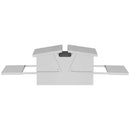 vidaXL Csirke Treadle Etető Ezüst 75 x 53 x 20,5 cm Horganyzott acél