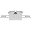 vidaXL Csirke Treadle Etető Ezüst 75 x 53 x 20,5 cm Horganyzott acél