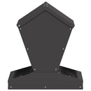 vidaXL Csirke etető Fekete 40 x 40 x 45 cm Hidegen Hengerelt Acél