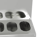 vidaXL Csirke etető Ezüst 40 x 40 x 45 cm Horganyzott acél