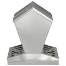 vidaXL Csirke etető Ezüst 40 x 40 x 45 cm Horganyzott acél