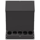 vidaXL Csirke etető Fekete 30 x 30 x 39 cm Hidegen Hengerelt Acél