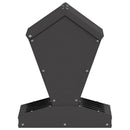 vidaXL Csirke etető Fekete 30 x 30 x 39 cm Hidegen Hengerelt Acél