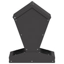 vidaXL Csirke etető Fekete 30 x 30 x 39 cm Hidegen Hengerelt Acél