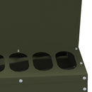 vidaXL Csirke etető Olajzöld 30 x 30 x 39 cm Hidegen Hengerelt Acél