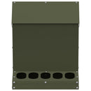 vidaXL Csirke etető Olajzöld 30 x 30 x 39 cm Hidegen Hengerelt Acél