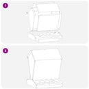 vidaXL Csirke etető Ezüst 30 x 30 x 39 cm Horganyzott acél