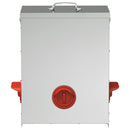 vidaXL Csirke etető Ezüst 32,5 x 20,5 x 43 cm Horganyzott acél