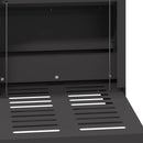 vidaXL Csirke Treadle Etető Fekete 25 x 42 x 40 cm