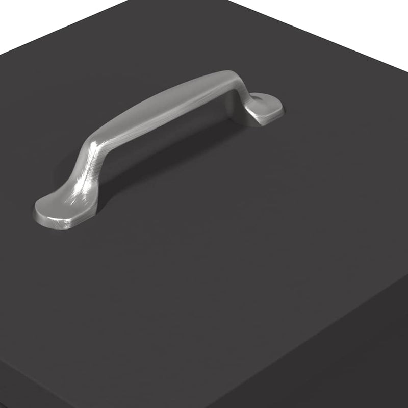 vidaXL Csirke Treadle Etető Fekete 25 x 42 x 40 cm