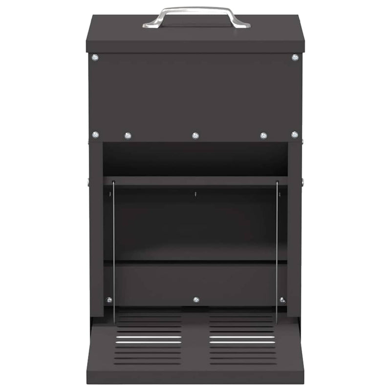 vidaXL Csirke Treadle Etető Fekete 25 x 42 x 40 cm