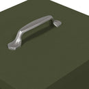 vidaXL Csirke Treadle Etető Olajzöld 25 x 42 x 40 cm